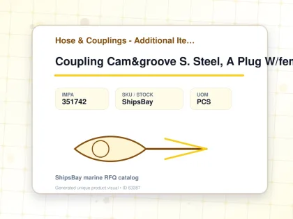Coupling Cam&groove S. Steel, A Plug W/female Thread 8" - Hose & Couplings - Additional Items - IMPA 351742 - UOM PCS