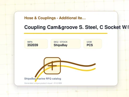 Coupling Cam&groove S. Steel, C Socket W/hose End 5" - Hose & Couplings - Additional Items - IMPA 352039 - UOM PCS