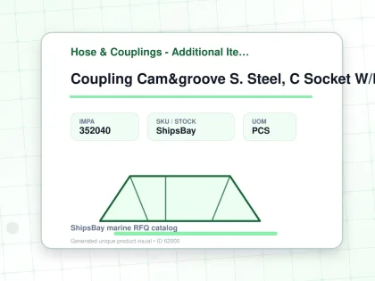 Coupling Cam&groove S. Steel, C Socket W/hose End 6" - Hose & Couplings - Additional Items - IMPA 352040 - UOM PCS