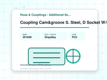 Coupling Cam&groove S. Steel, D Socket W/female Thread 5" - Hose & Couplings - Additional Items - IMPA 351840 - UOM PCS