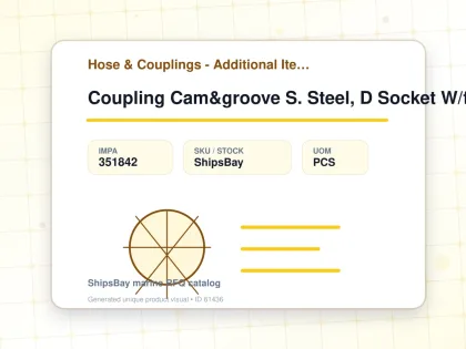Coupling Cam&groove S. Steel, D Socket W/female Thread 8" - Hose & Couplings - Additional Items - IMPA 351842 - UOM PCS