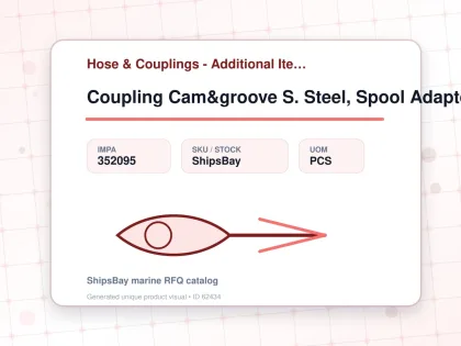 Coupling Cam&groove S. Steel, Spool Adaptor 1-1/2" - Hose & Couplings - Additional Items - IMPA 352095 - UOM PCS