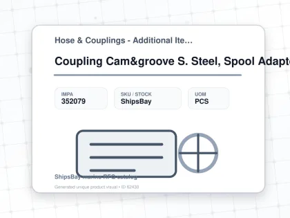 Coupling Cam&groove S. Steel, Spool Adaptor 1/2" - Hose & Couplings - Additional Items - IMPA 352079 - UOM PCS