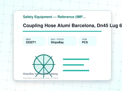 Coupling Hose Alumi Barcelona, Dn45 Lug 62mm/hose End 45mm - Safety Equipment — Reference (IMPA) - IMPA 333271 - UOM PCS