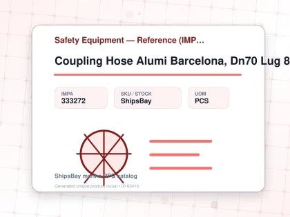 Coupling Hose Alumi Barcelona, Dn70 Lug 85mm/hose End 63mm - Safety Equipment — Reference (IMPA) - IMPA 333272 - UOM PCS