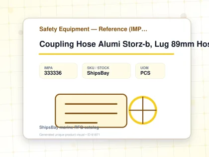 Coupling Hose Alumi Storz-b, Lug 89mm Hose End 52mm - Safety Equipment — Reference (IMPA) - IMPA 333336 - UOM PCS