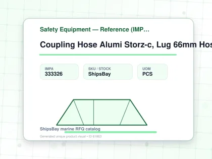 Coupling Hose Alumi Storz-c, Lug 66mm Hose End 38mm - Safety Equipment — Reference (IMPA) - IMPA 333326 - UOM PCS