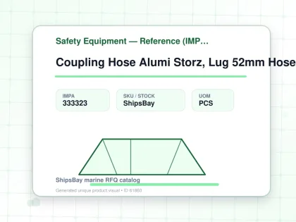 Coupling Hose Alumi Storz, Lug 52mm Hose End 38mm - Safety Equipment — Reference (IMPA) - IMPA 333323 - UOM PCS