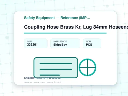 Coupling Hose Brass Kr, Lug 84mm Hoseend 63mm Sm138065 - Safety Equipment — Reference (IMPA) - IMPA 333201 - UOM PCS