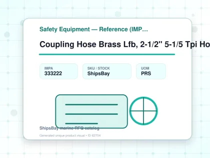 Coupling Hose Brass Lfb, 2-1/2" 5-1/5 Tpi Hose End 50mm - Safety Equipment — Reference (IMPA) - IMPA 333222 - UOM PRS