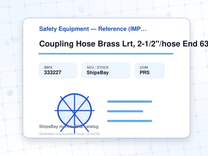 Coupling Hose Brass Lrt, 2-1/2"/hose End 63mm Sm206630 - Safety Equipment — Reference (IMPA) - IMPA 333227 - UOM PRS