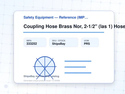 Coupling Hose Brass Nor, 2-1/2" (las 1) Hose End 38mm - Safety Equipment — Reference (IMPA) - IMPA 333252 - UOM PRS