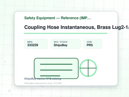Coupling Hose Instantaneous, Brass Lug2-1/2" Hose End 45mm - Safety Equipment — Reference (IMPA) - IMPA 333229 - UOM PRS