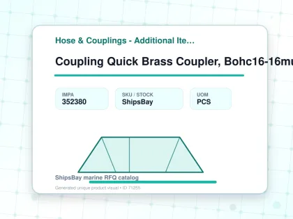 Coupling Quick Brass Coupler, Bohc16-16mu Male Rc1 No Valve - Hose & Couplings - Additional Items - IMPA 352380 - UOM PCS