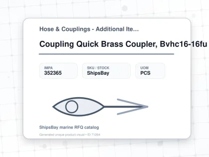 Coupling Quick Brass Coupler, Bvhc16-16fu Female Rc1 W/valve - Hose & Couplings - Additional Items - IMPA 352365 - UOM PCS