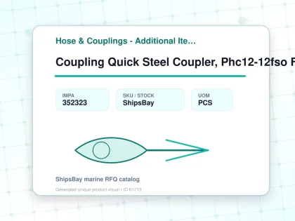Coupling Quick Steel Coupler, Phc12-12fso Female 3/4 Phvalve - Hose & Couplings - Additional Items - IMPA 352323 - UOM PCS