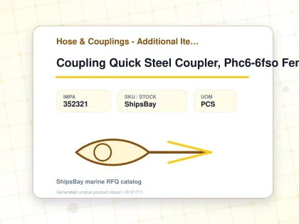 Coupling Quick Steel Coupler, Phc6-6fso Female Rc3/8 Phvalve - Hose & Couplings - Additional Items - IMPA 352321 - UOM PCS