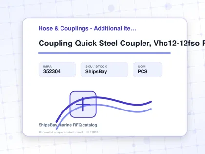 Coupling Quick Steel Coupler, Vhc12-12fso Female 3/4 W/valve - Hose & Couplings - Additional Items - IMPA 352304 - UOM PCS