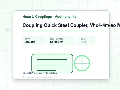 Coupling Quick Steel Coupler, Vhc4-4m-so Male Rc1/4 W/valve - Hose & Couplings - Additional Items - IMPA 352306 - UOM PCS
