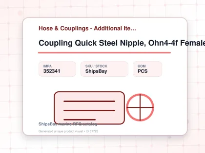 Coupling Quick Steel Nipple, Ohn4-4f Female Rc1/4 No Valve - Hose & Couplings - Additional Items - IMPA 352341 - UOM PCS