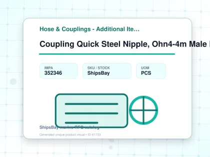 Coupling Quick Steel Nipple, Ohn4-4m Male Rc1/4 No Valve - Hose & Couplings - Additional Items - IMPA 352346 - UOM PCS