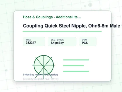 Coupling Quick Steel Nipple, Ohn6-6m Male Rc3/8 No Valve - Hose & Couplings - Additional Items - IMPA 352347 - UOM PCS