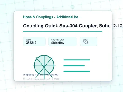 Coupling Quick Sus-304 Coupler, Sohc12-12mu Male Rc3/4 Novalve - Hose & Couplings - Additional Items - IMPA 352219 - UOM PCS