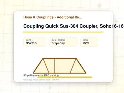 Coupling Quick Sus-304 Coupler, Sohc16-16fu Female Rc1 Novalve - Hose & Couplings - Additional Items - IMPA 352215 - UOM PCS