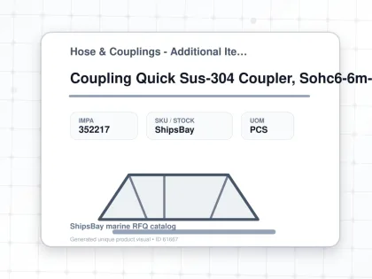 Coupling Quick Sus-304 Coupler, Sohc6-6m-u Male Rc3/8 No Valve - Hose & Couplings - Additional Items - IMPA 352217 - UOM PCS