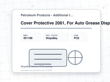 Cover Protective 2081, For Auto Grease Dispenser - Petroleum Products - Additional Items - IMPA 451186 - UOM PCS