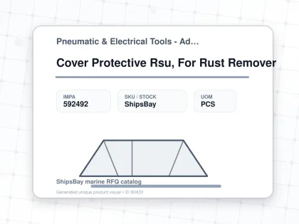 Cover Protective Rsu, For Rust Remover - Pneumatic & Electrical Tools - Additional Items - IMPA 592492 - UOM PCS