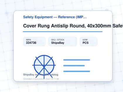 Cover Rung Antislip Round, 40x300mm Safety Yellow Fine - Safety Equipment — Reference (IMPA) - IMPA 334736 - UOM PCS