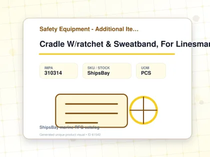 Cradle W/ratchet & Sweatband, For Linesman Safety Helmet - Safety Equipment - Additional Items - IMPA 310314 - UOM PCS