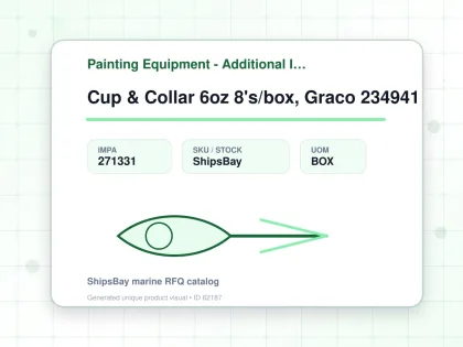 Cup & Collar 6oz 8's/box, Graco 234941 - Painting Equipment - Additional Items - IMPA 271331 - UOM BOX