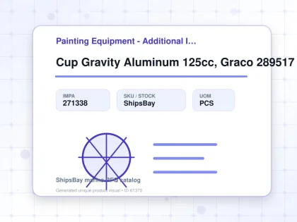 Cup Gravity Aluminum 125cc, Graco 289517 - Painting Equipment - Additional Items - IMPA 271338 - UOM PCS