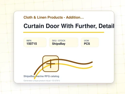 Curtain Door With Further, Detail - Cloth & Linen Products - Additional Items - IMPA 150715 - UOM PCS