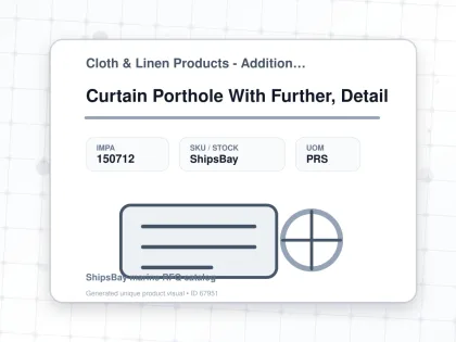 Curtain Porthole With Further, Detail - Cloth & Linen Products - Additional Items - IMPA 150712 - UOM PRS