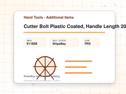 Cutter Bolt Plastic Coated, Handle Length 200mm - Hand Tools - Additional Items - IMPA 611858 - UOM PRS