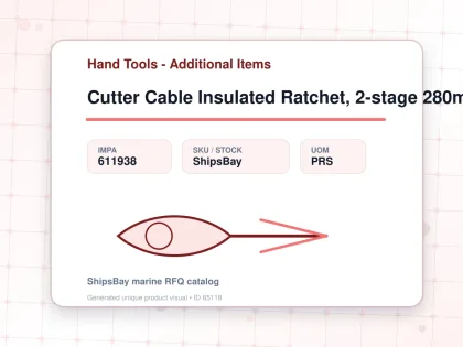 Cutter Cable Insulated Ratchet, 2-stage 280mm Capacity-52mm - Hand Tools - Additional Items - IMPA 611938 - UOM PRS