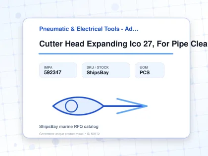 Cutter Head Expanding Ico 27, For Pipe Cleaning Equipment - Pneumatic & Electrical Tools - Additional Items - IMPA 592347 - UOM PCS