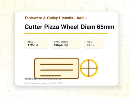 Cutter Pizza Wheel Diam 65mm - Tableware & Galley Utensils - Additional Items - IMPA 172787 - UOM PCS