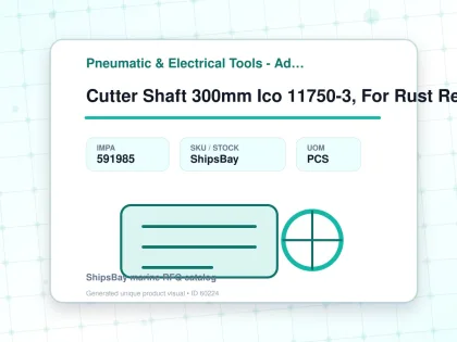 Cutter Shaft 300mm Ico 11750-3, For Rust Removal Machin - Pneumatic & Electrical Tools - Additional Items - IMPA 591985 - UOM PCS