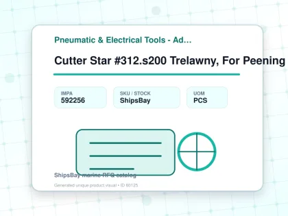 Cutter Star #312.s200 Trelawny, For Peening Preparation Tool - Pneumatic & Electrical Tools - Additional Items - IMPA 592256 - UOM PCS