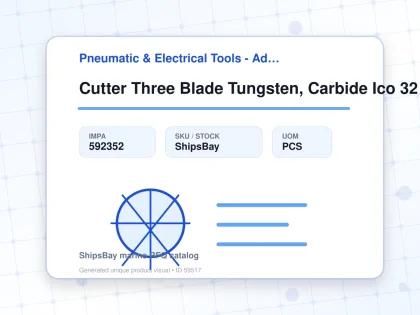 Cutter Three Blade Tungsten, Carbide Ico 32 F/pipe Cleaner - Pneumatic & Electrical Tools - Additional Items - IMPA 592352 - UOM PCS