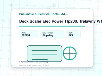 Deck Scaler Elec Power Tfp200, Trelawny W195mm Ac110v 1p 50hz - Pneumatic & Electrical Tools - Additional Items - IMPA 592234 - UOM SET