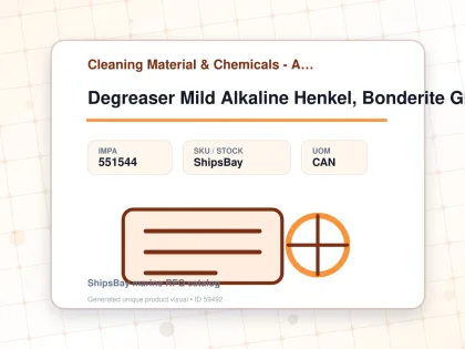 Degreaser Mild Alkaline Henkel, Bonderite Glin 25kg - Cleaning Material & Chemicals - Additional Items - IMPA 551544 - UOM CAN