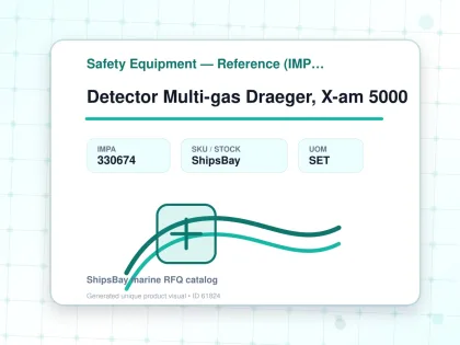 Detector Multi-gas Draeger, X-am 5000 - Safety Equipment — Reference (IMPA) - IMPA 330674 - UOM SET