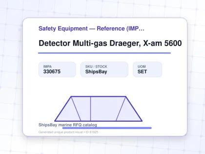 Detector Multi-gas Draeger, X-am 5600 - Safety Equipment — Reference (IMPA) - IMPA 330675 - UOM SET
