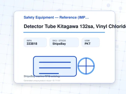 Detector Tube Kitagawa 132sa, Vinyl Chloride 0.05-1% 10's - Safety Equipment — Reference (IMPA) - IMPA 333818 - UOM PKT