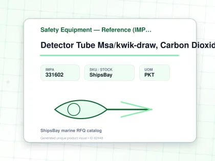 Detector Tube Msa/kwik-draw, Carbon Dioxide Co2-0.1% 10's - Safety Equipment — Reference (IMPA) - IMPA 331602 - UOM PKT